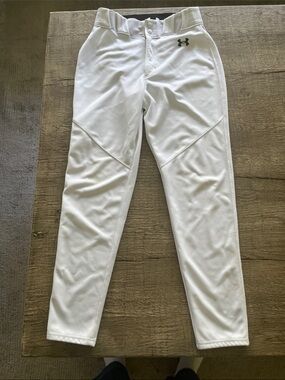 Under Armour White Performance Baseball Pants
